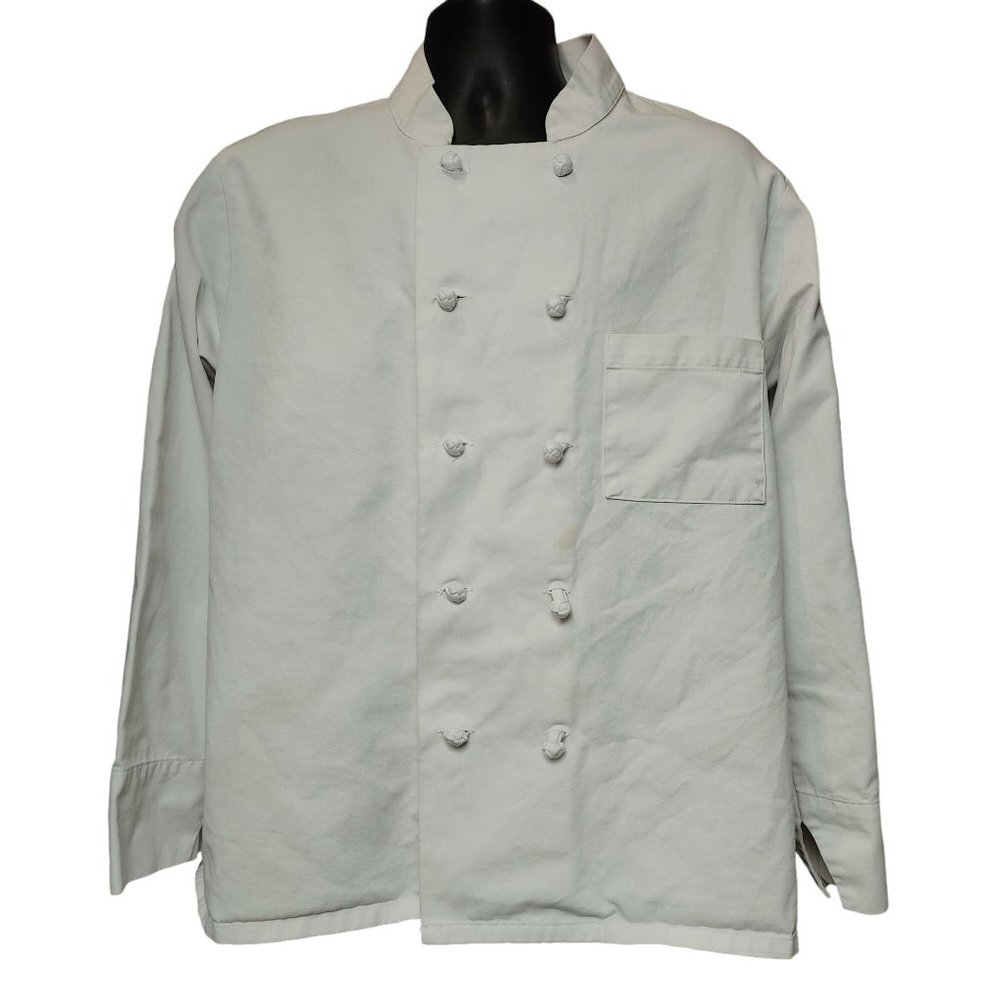 Cintas Men's White Chef's Jacket Uniform Large